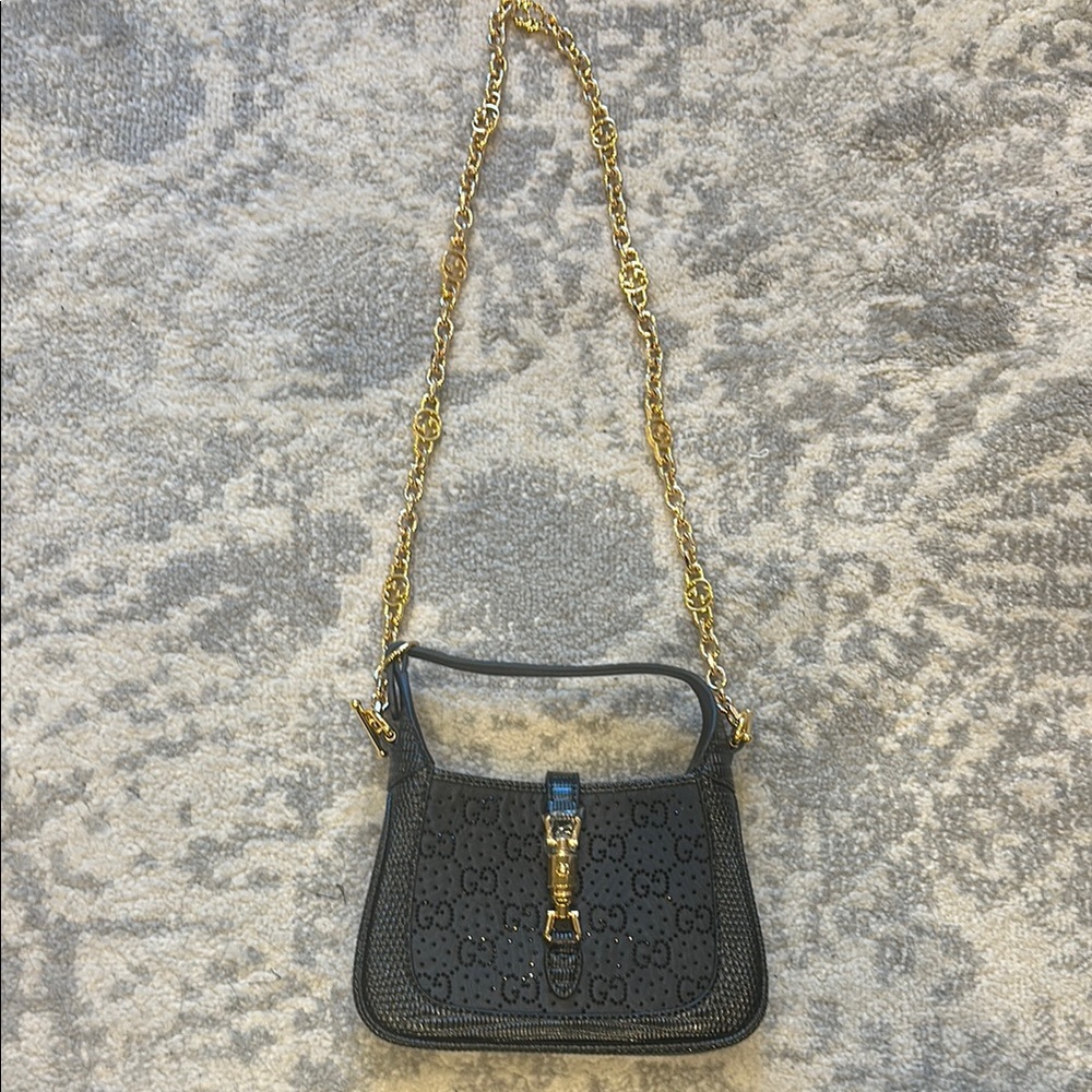 Black and Gold Women's Evening Bag